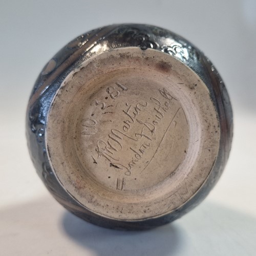 Lot 33 - Robert Wallace Martin for the Martin Brothers, a small stoneware vase