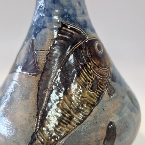 Lot 39 - Robert Wallace Martin for the Martin Brothers, a small stoneware vase, circa 1877-1885