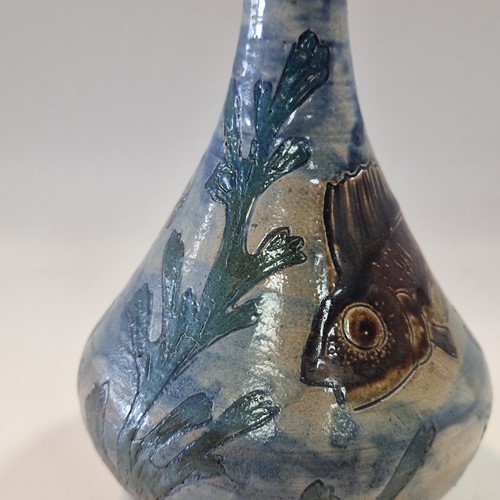 Lot 39 - Robert Wallace Martin for the Martin Brothers, a small stoneware vase, circa 1877-1885