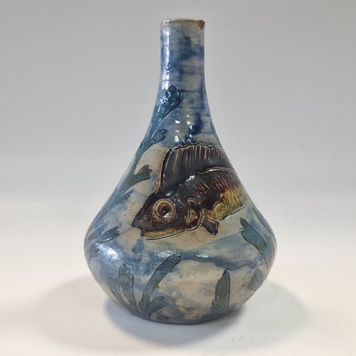 Lot 39 - Robert Wallace Martin for the Martin Brothers, a small stoneware vase, circa 1877-1885