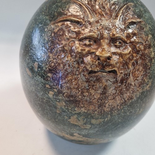 Lot 37 - Robert Wallace Martin for the Martin Brothers, a large bellied jug, circa 1896