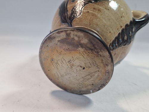Lot 44 - Robert Wallace Martin for the Martin Brothers, a twin-handled stoneware vase