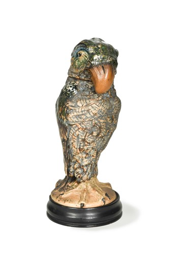 Lot 45 - Robert Wallace Martin for the Martin Brothers, a stoneware bird jar and cover