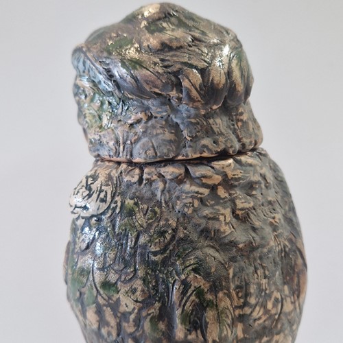 Lot 45 - Robert Wallace Martin for the Martin Brothers, a stoneware bird jar and cover