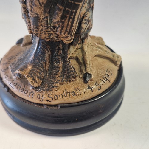 Lot 45 - Robert Wallace Martin for the Martin Brothers, a stoneware bird jar and cover