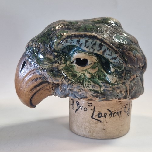Lot 45 - Robert Wallace Martin for the Martin Brothers, a stoneware bird jar and cover