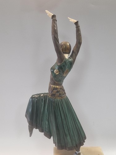 Lot 76 - Demetre Chiparus (1886-1947), 'The Vested Dancer', circa 1925