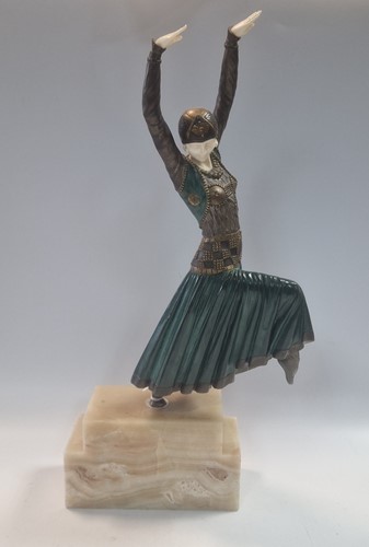 Lot 76 - Demetre Chiparus (1886-1947), 'The Vested Dancer', circa 1925