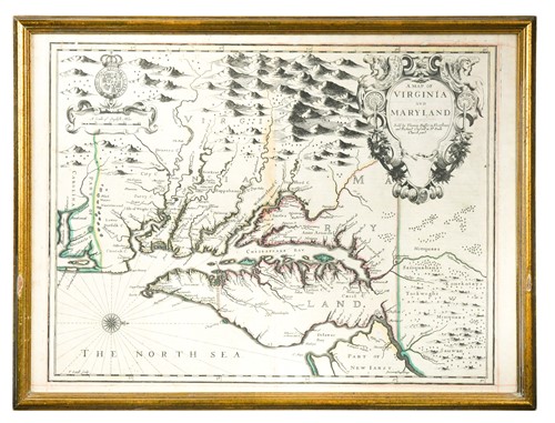 Lot 71 - [John Speed] A Map of Virginia and Maryland....