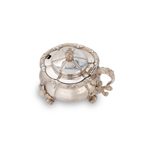 Lot 394 - A Victorian silver oversized mustard, mark of John Samuel Hunt