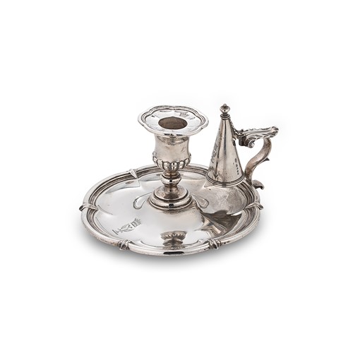 Lot 392 - A Victorian silver chamberstick, mark of John Samuel Hunt