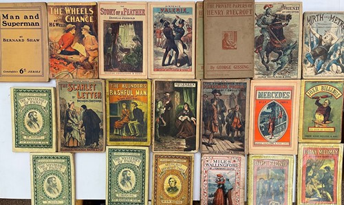 Lot 254 - Late Victorian and Edwardian cheap edition fiction in paper wrappers.