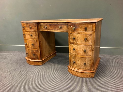 Lot 490 - A Victorian walnut twin pedestal dressing...