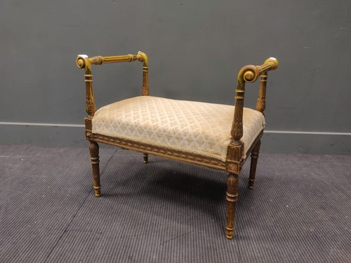 Lot 651 - A painted and turned frame dressing table...
