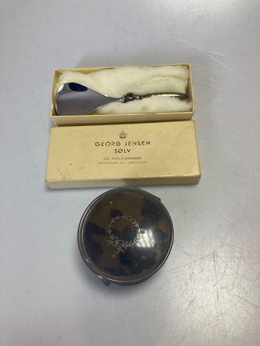 Lot 250 - Georg Jensen: a silver and steel shoe shorn in...