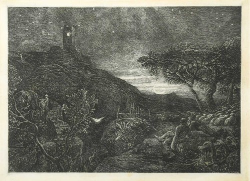 Lot 26 - Samuel Palmer (1805-1881) The Lonely Tower,...