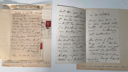 Lot 312 - COXWELL (Henry T; 1819-1900) 2 letters to John...