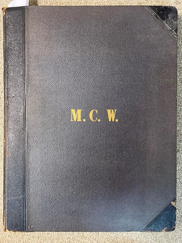 Lot 283 - A large Victorian photograph album initialled...