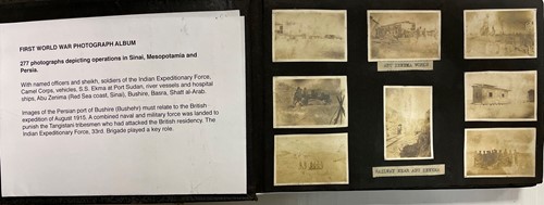 Lot 309 - World War One photograph album, of 277...