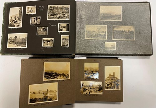 Lot 320 - Two Palestine photograph albums, compiled in...