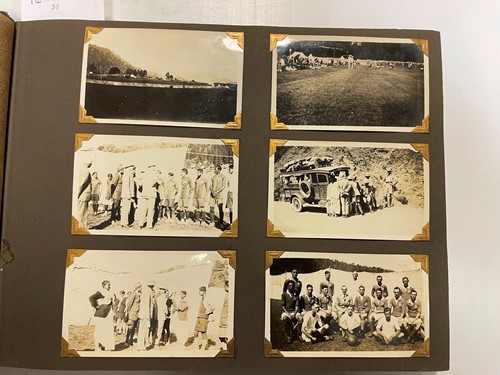 Lot 282 - A military photograph album, circa 1920, North-...