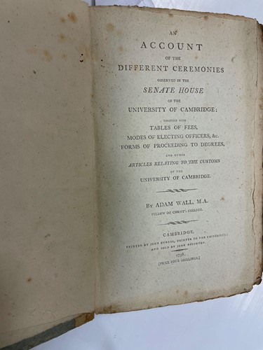 Lot 102 - WALL (Adam) An Account of the Different...