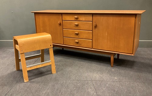 Lot 527 - A mid-century Scandart teak sideboard 79 x 178....