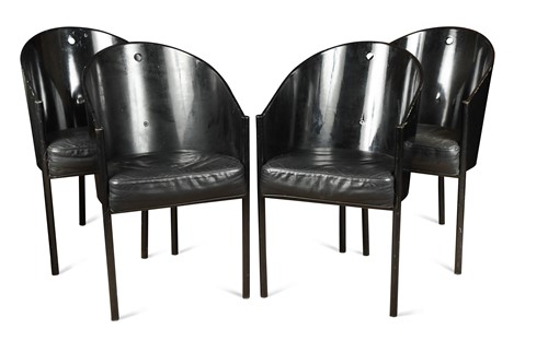 Lot 268 - Four 'Costes' tub chairs, designed by Philip Starck