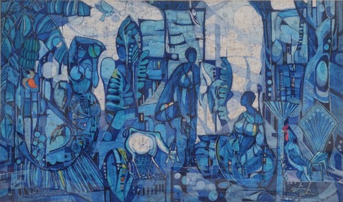 Lot 404 - An Italian 1970's abstract painting