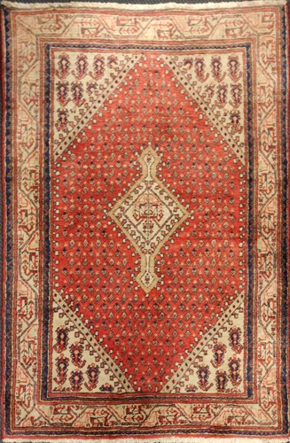 Lot 689 - A saraband rug, 155 x 101cm