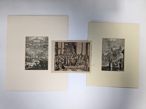 Lot 4 - Collection of 15 woodcuts and engravings, 16th...