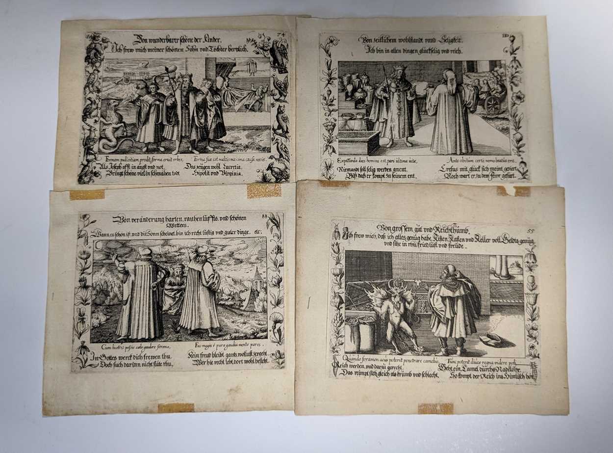 Lot 2 - Group of 18 engravings, 17th century, with...