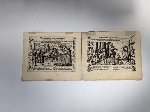 Lot 2 - Group of 18 engravings, 17th century, with...