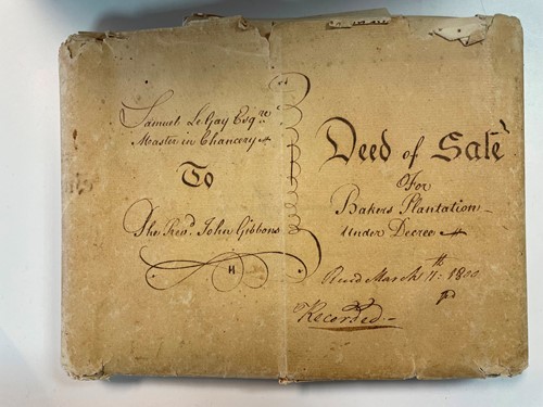 Lot 297 - Barbados, 1799-1800, "An Inventory and...