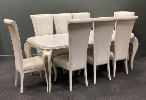 Lot 508 - A Florence Collection white painted extending...