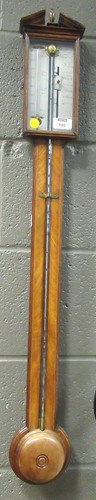 Lot 180A - A George III stick barometer by Knight Thaxted,...