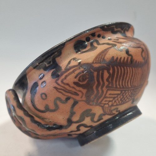 Lot 47 - Etienne Vilotte for Ciboure Pottery, a twin-handled 'kylix'
