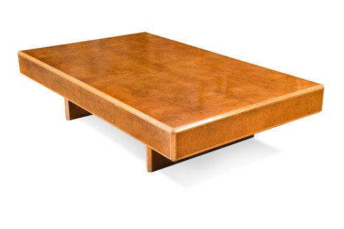 Lot 266 - A modern Heal's burr oak coffee table