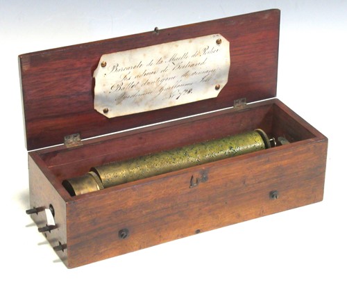 Lot 148 - A Victorian mahogany musical box, key wind,...