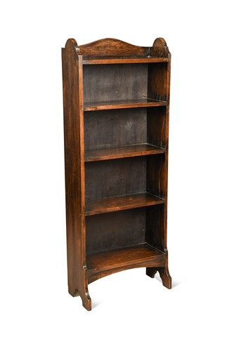 Lot 163 - A Heal's style Arts & Crafts oak bookcase