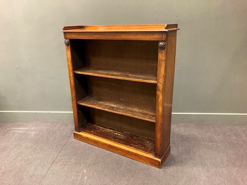Lot 553 - A 19th century mahogany book case, the top...