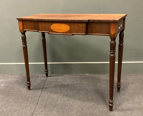 Lot 539 - A Sheraton style mahogany breakfront hall...