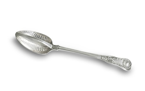 Lot 355 - A George III silver straining spoon