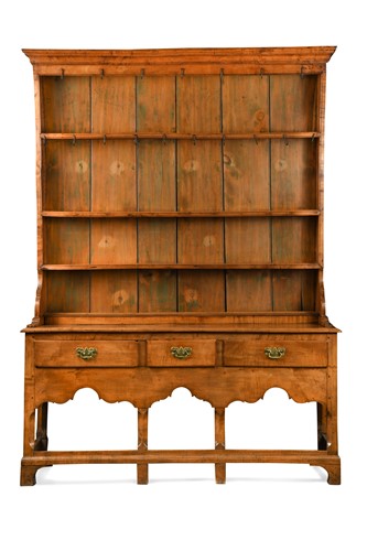 Lot 553 - A fruitwood dresser, early 19th century
