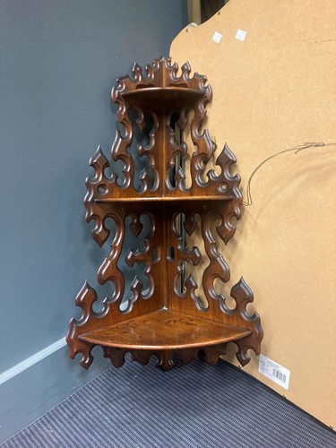 Lot 482 - A Continental 19th century walnut three tier...