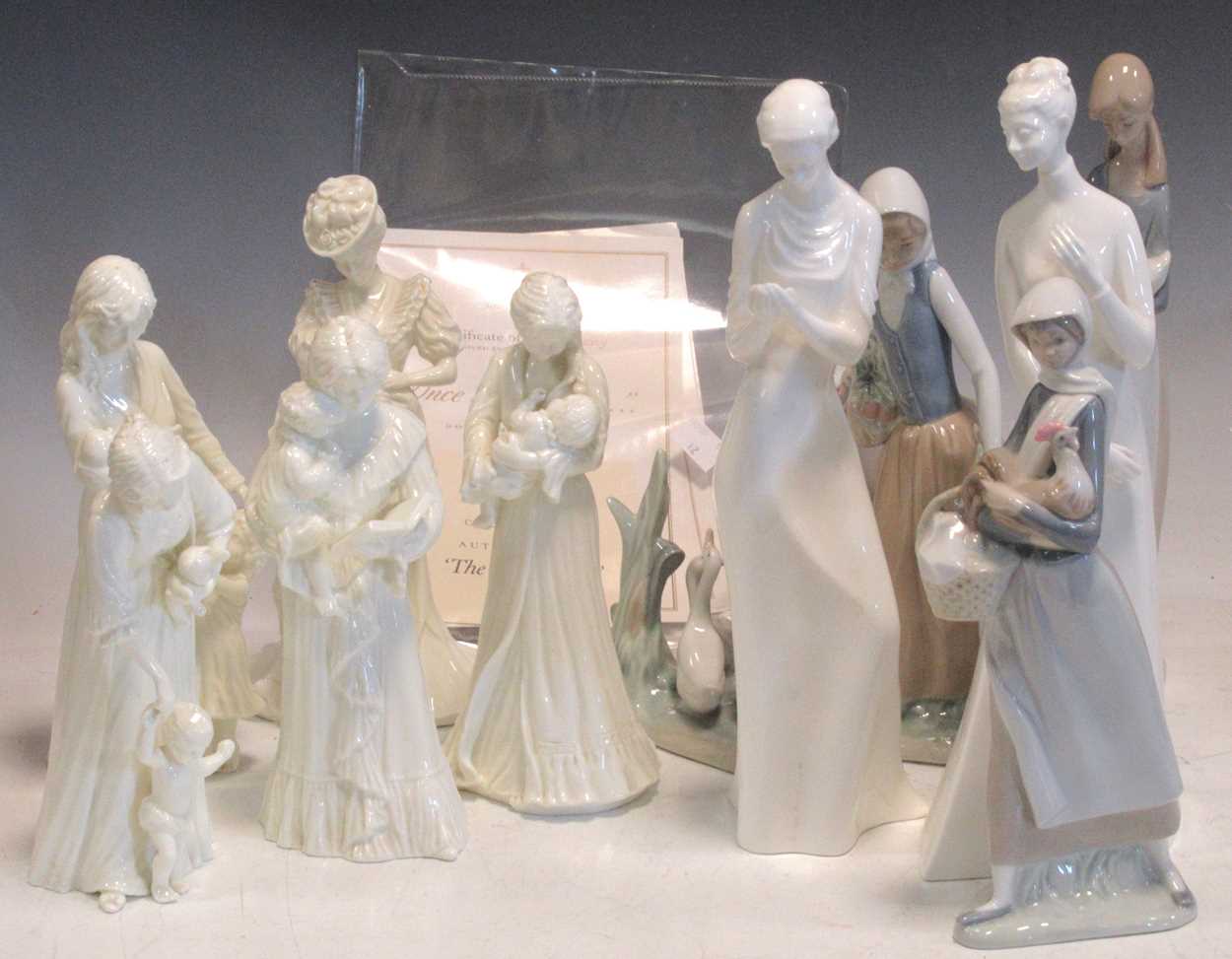Lot 102 - Seven Royal Worcester figures to include...
