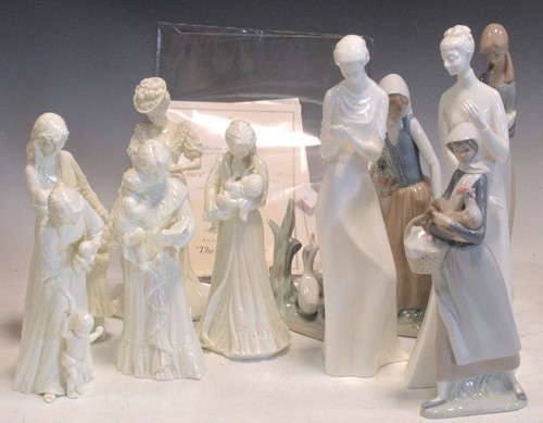Lot 102 - Seven Royal Worcester figures to include...