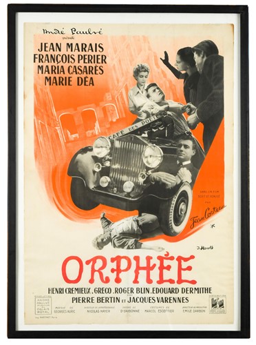 Lot 282 - A 1950s film poster for Cocteau's Orphée