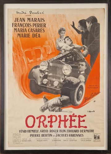 Lot 282 - A 1950s film poster for Cocteau's Orphée
