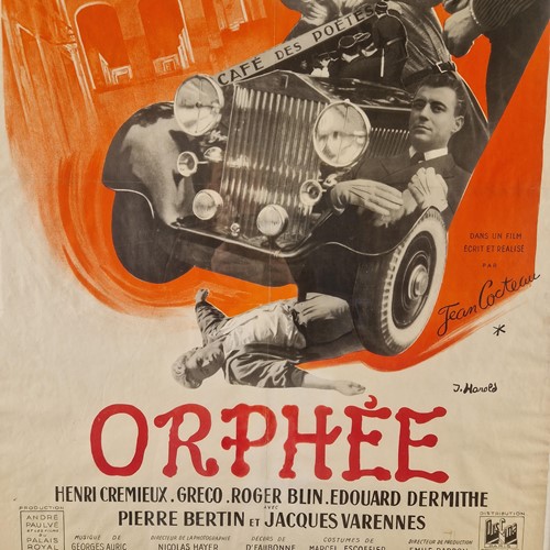 Lot 282 - A 1950s film poster for Cocteau's Orphée